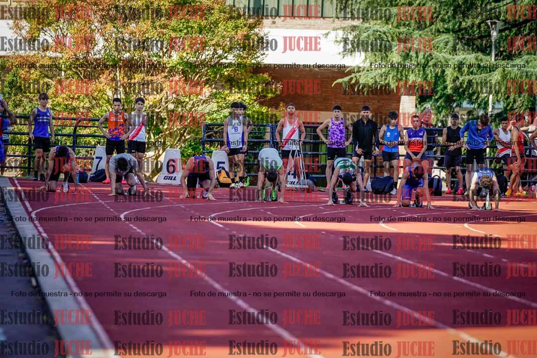 Fotos de los 100 m llanos de varones