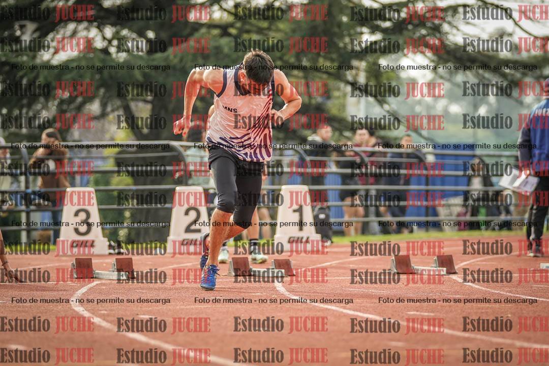 Fotos de los 100 m llanos de varones