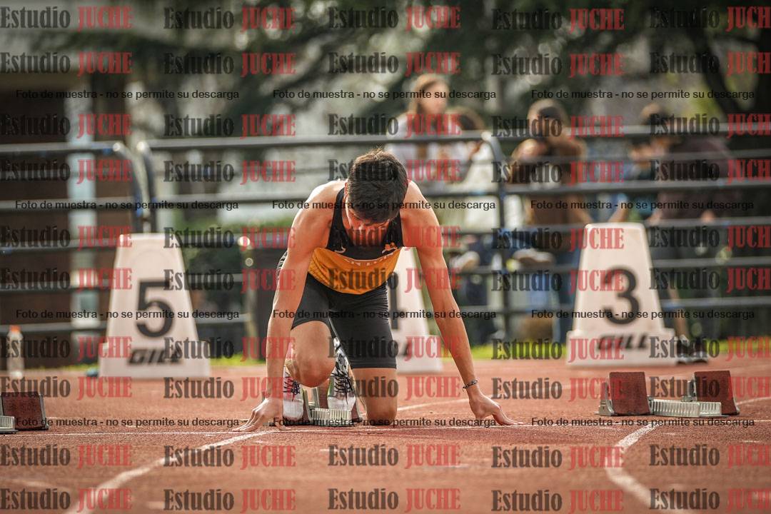 Fotos de los 100 m llanos de varones