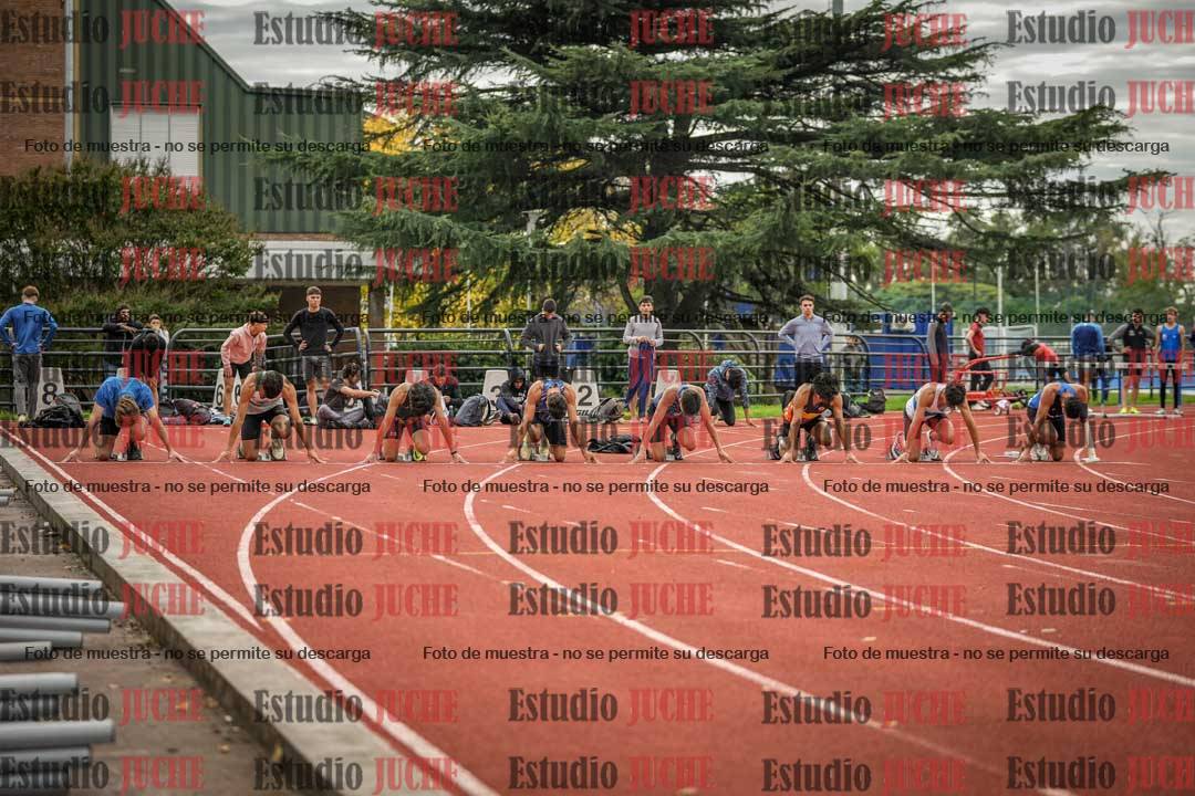 Fotos de los 100 m llanos de varones