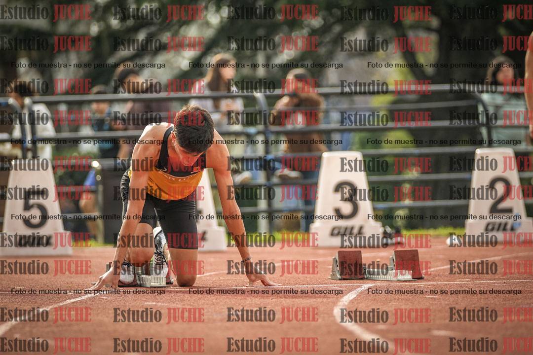 Fotos de los 100 m llanos de varones