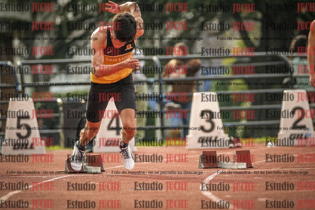 Fotos de los 100 m llanos de varones