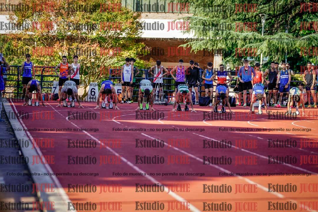 Fotos de los 100 m llanos de varones