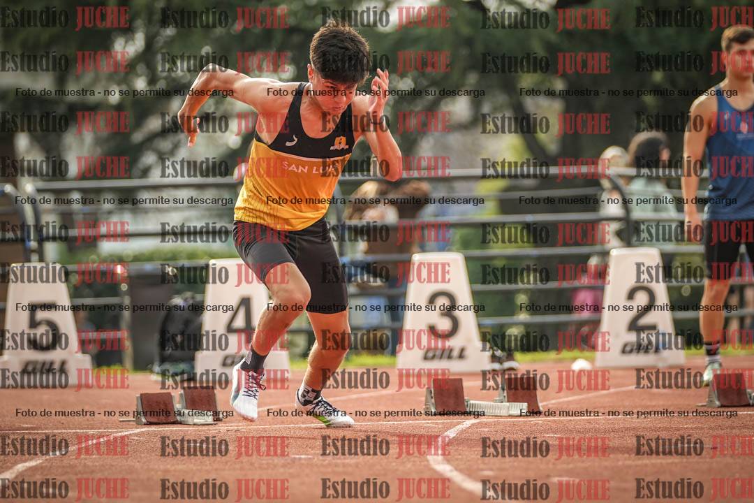 Fotos de los 100 m llanos de varones
