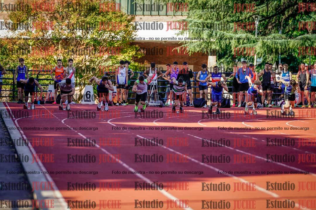 Fotos de los 100 m llanos de varones