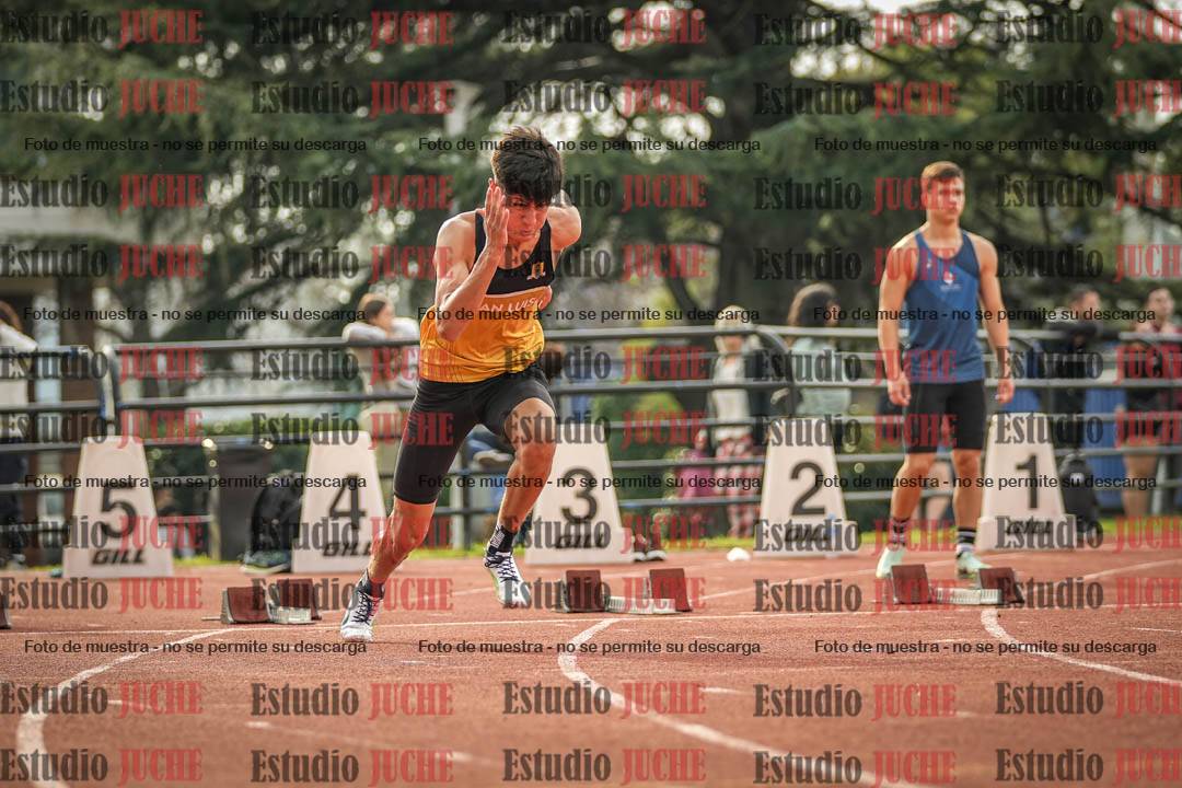 Fotos de los 100 m llanos de varones