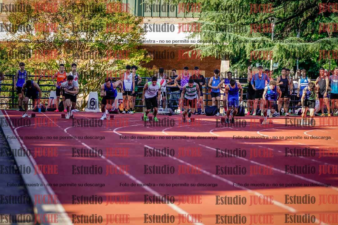 Fotos de los 100 m llanos de varones