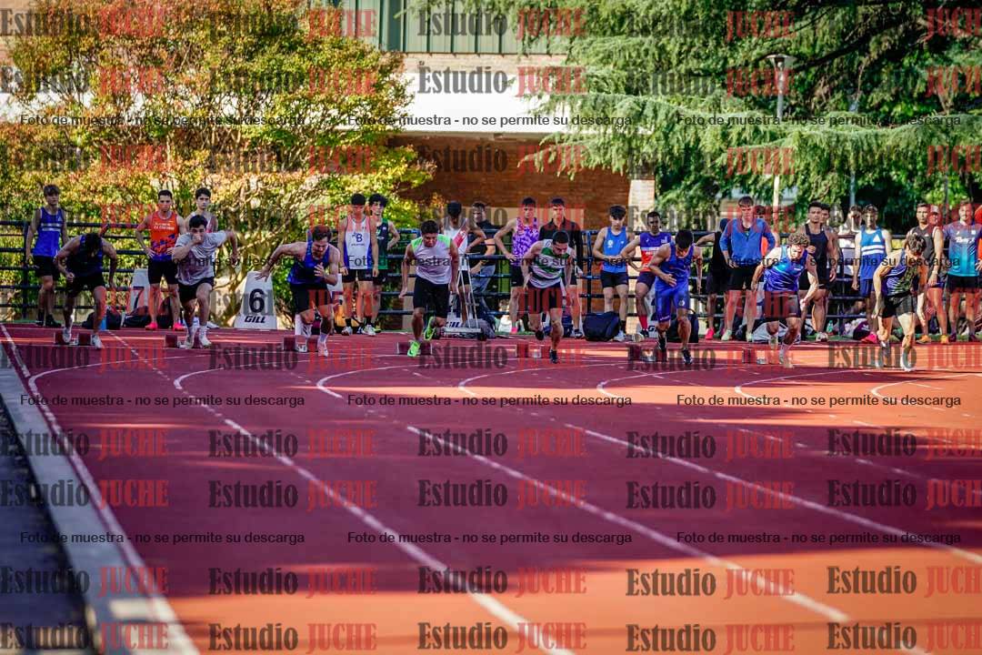 Fotos de los 100 m llanos de varones
