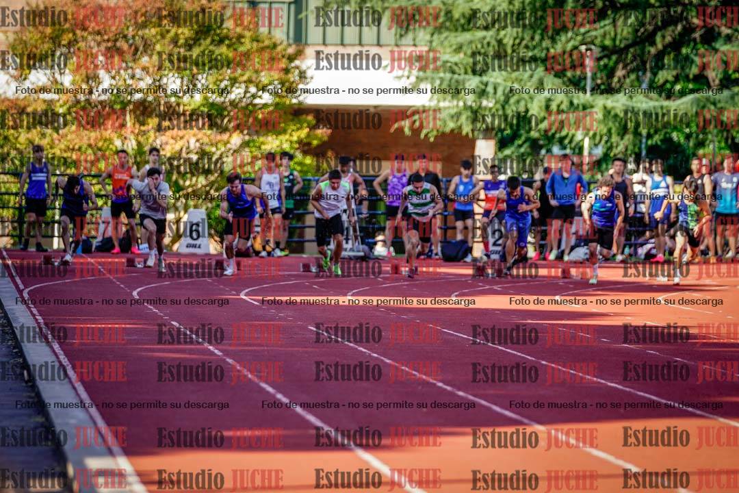 Fotos de los 100 m llanos de varones