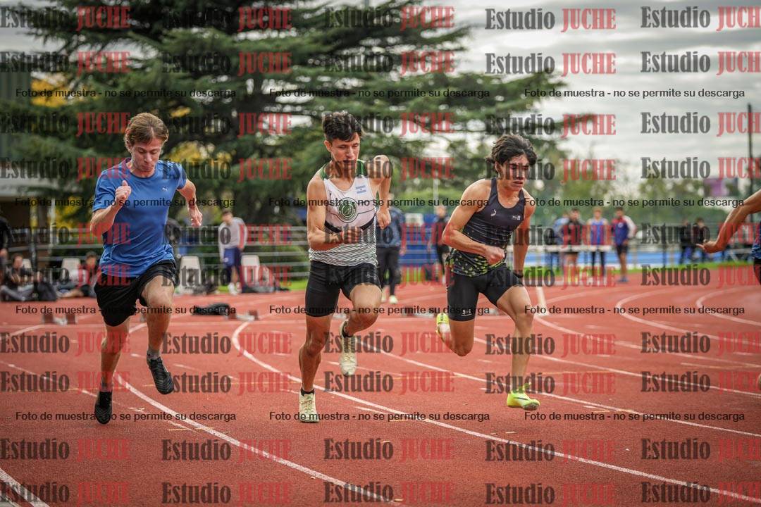 Fotos de los 100 m llanos de varones