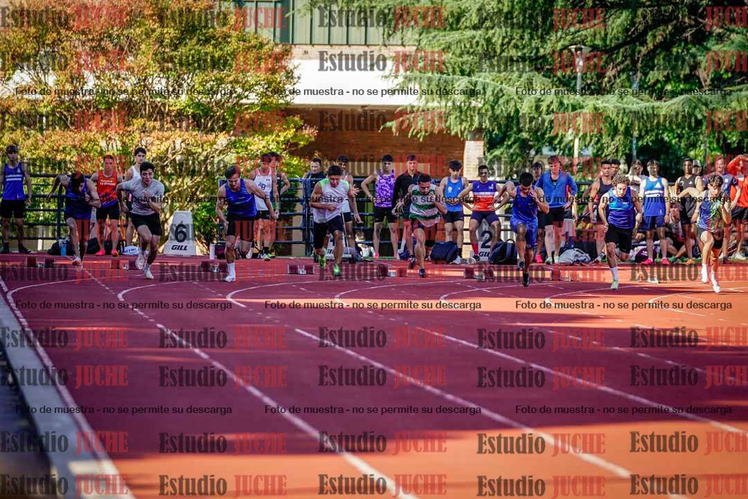 Fotos de los 100 m llanos de varones