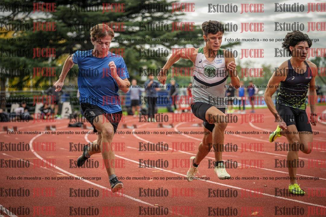 Fotos de los 100 m llanos de varones