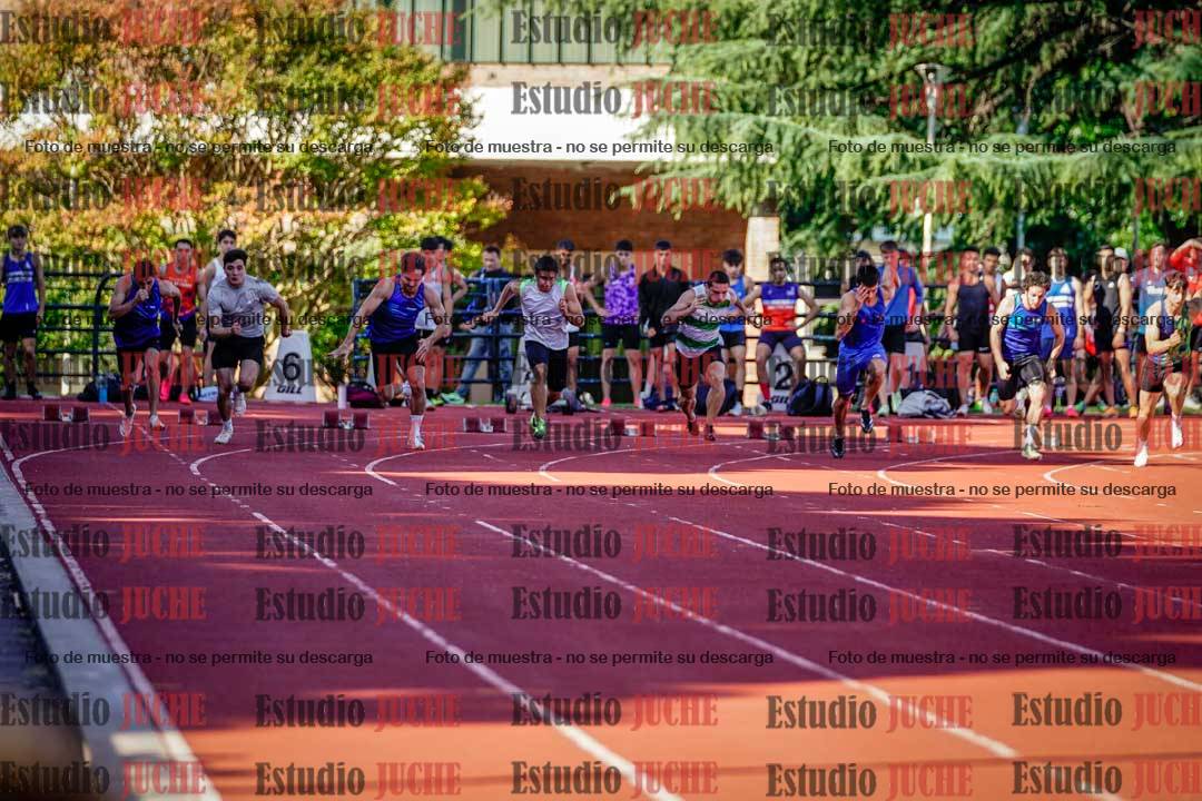 Fotos de los 100 m llanos de varones