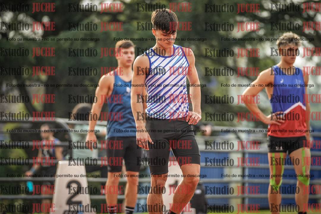 Fotos de los 100 m llanos de varones