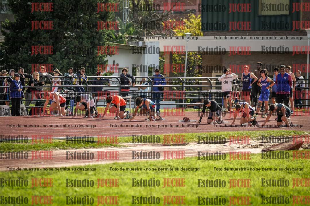 Fotos de los 100 m llanos de varones
