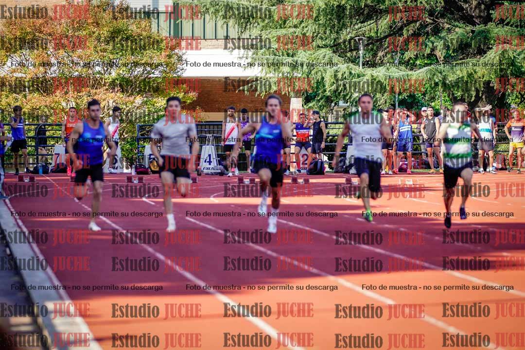 Fotos de los 100 m llanos de varones