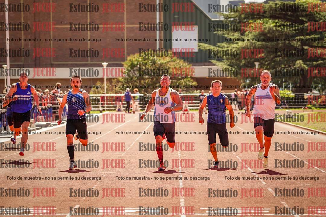 Fotos de los 100 m llanos de varones