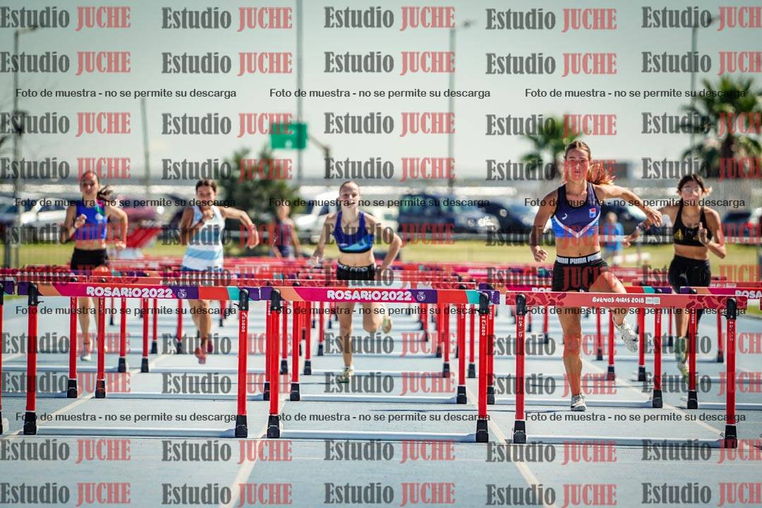 Fotos de los 80 m con vallas de mujeres - serie 1