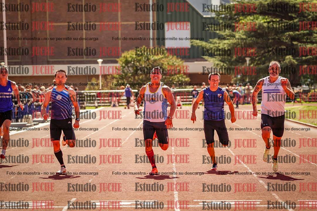 Fotos de los 100 m llanos de varones