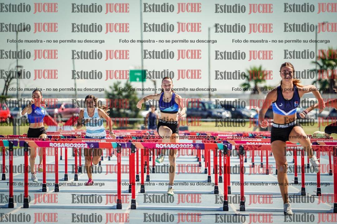 Fotos de los 80 m con vallas de mujeres - serie 1