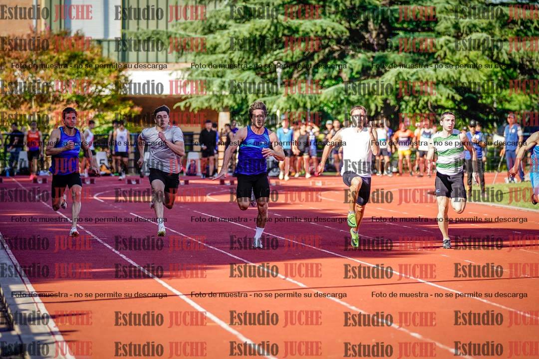 Fotos de los 100 m llanos de varones