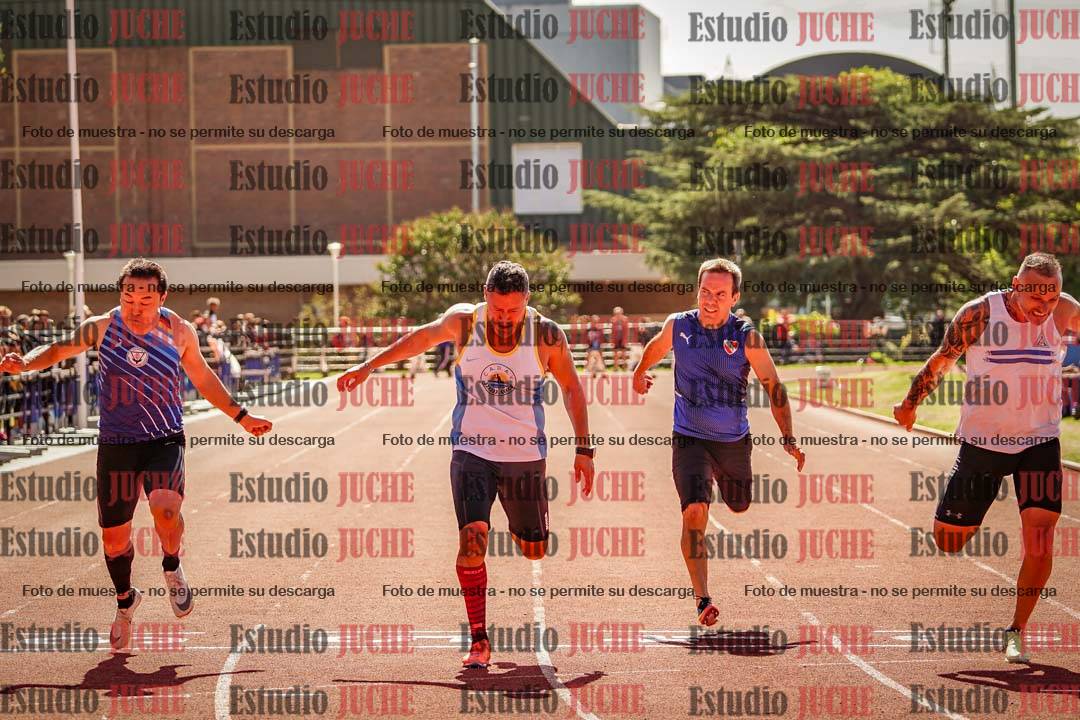 Fotos de los 100 m llanos de varones