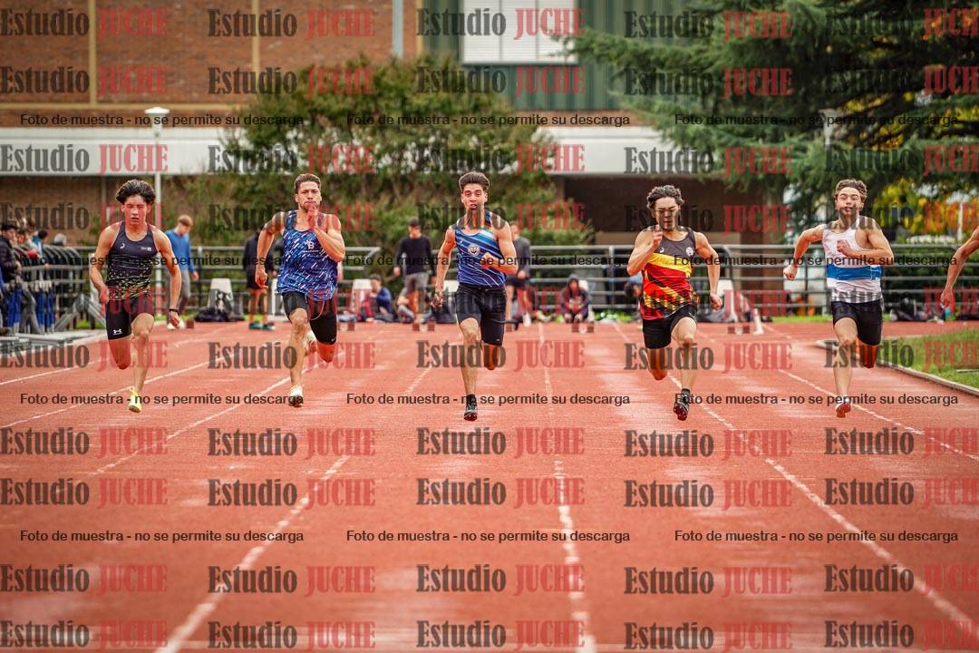 Fotos de los 100 m llanos de varones