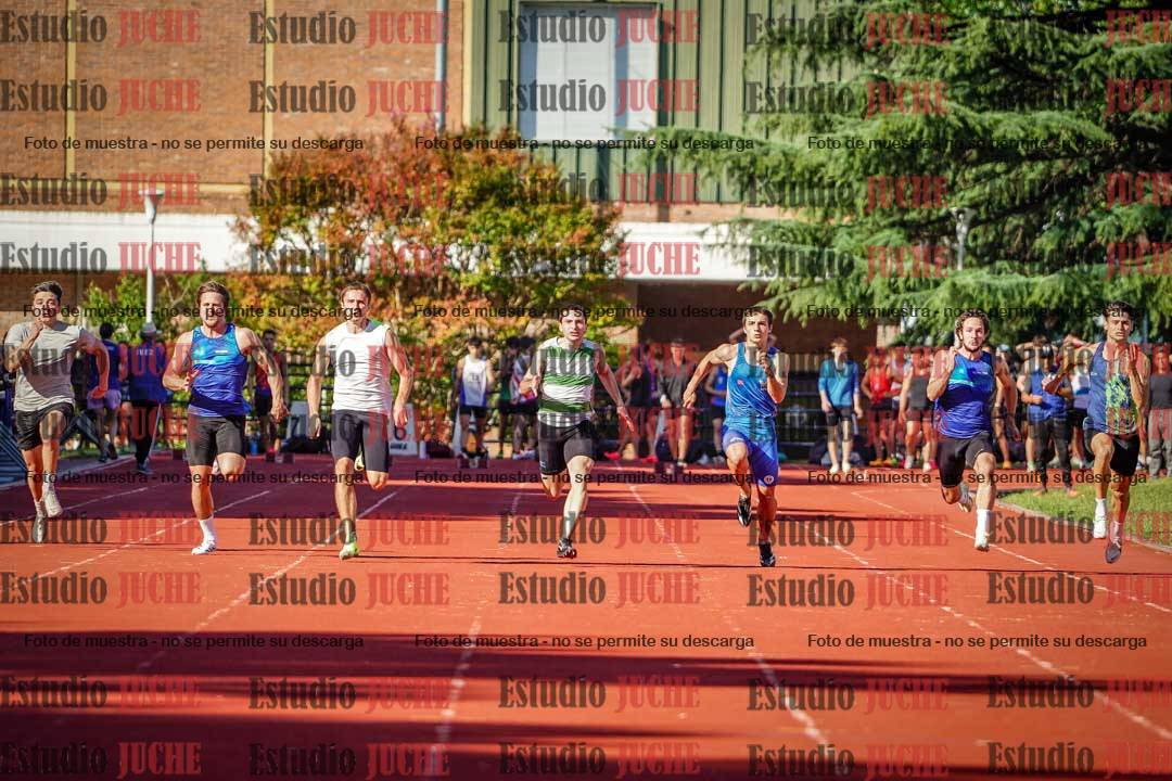 Fotos de los 100 m llanos de varones