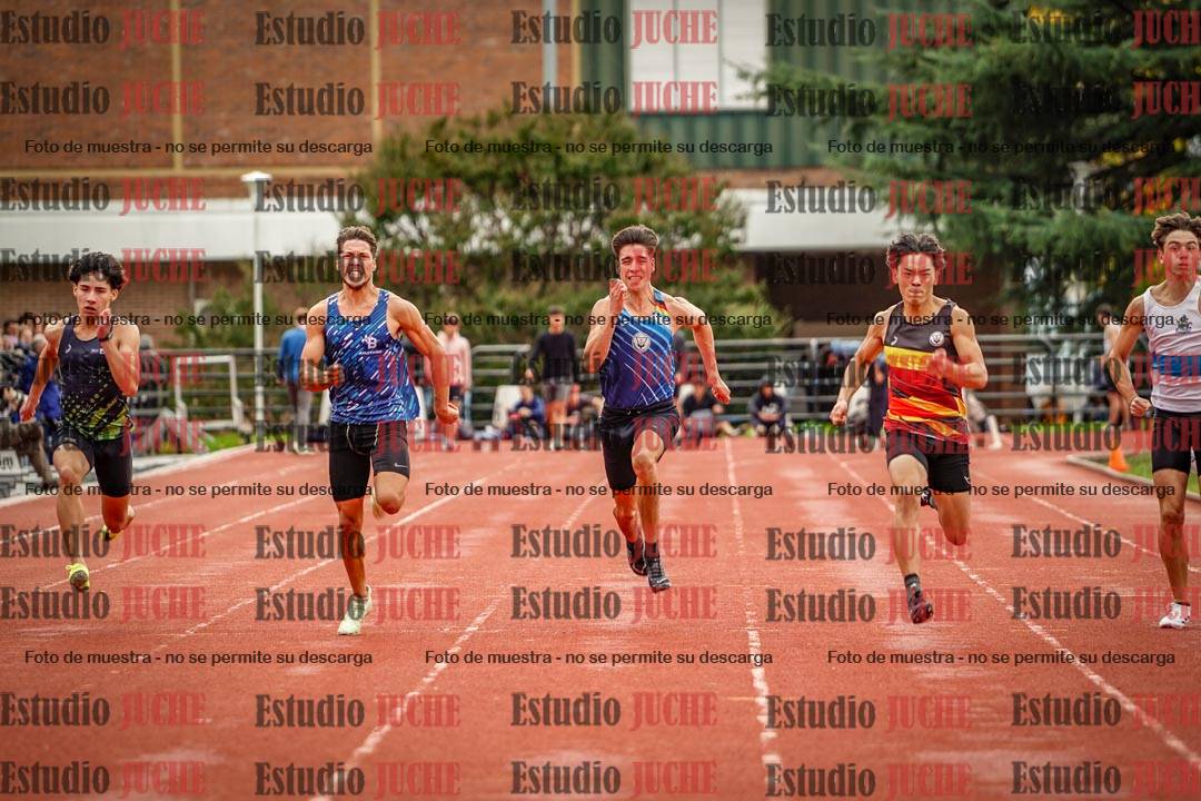 Fotos de los 100 m llanos de varones
