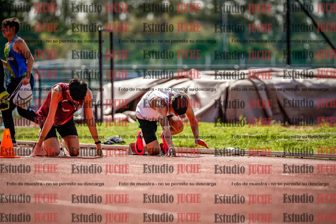 Fotos de los 80 m llanos de varones
