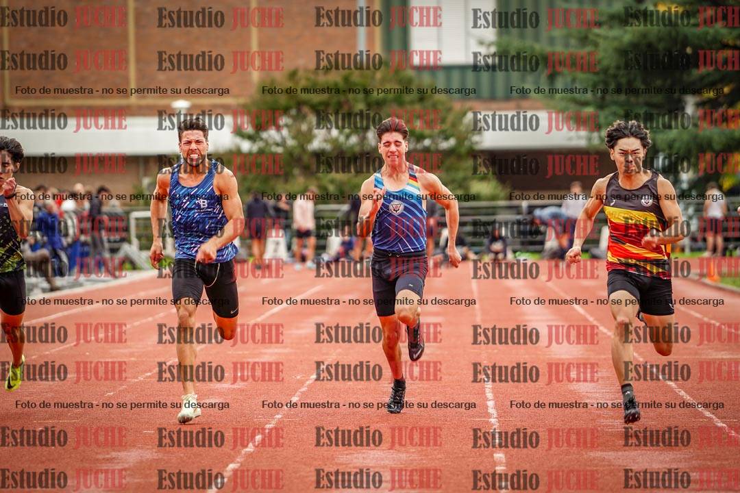 Fotos de los 100 m llanos de varones