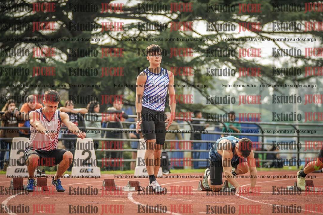 Fotos de los 100 m llanos de varones