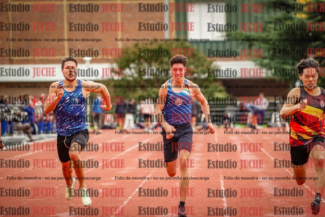Fotos de los 100 m llanos de varones
