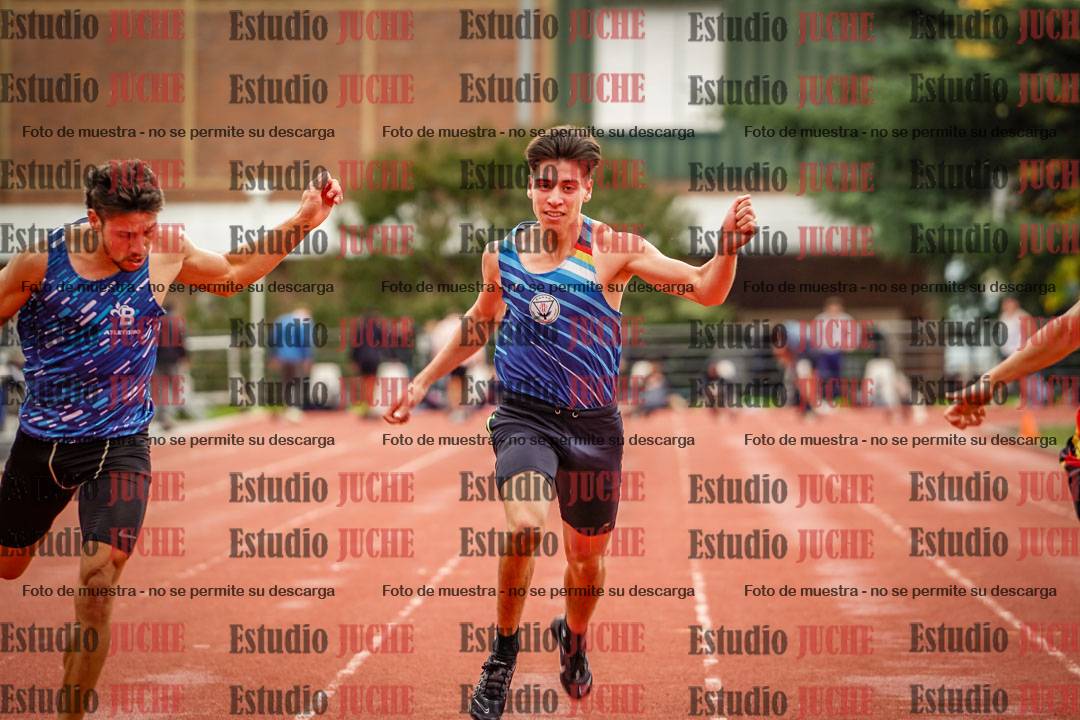 Fotos de los 100 m llanos de varones