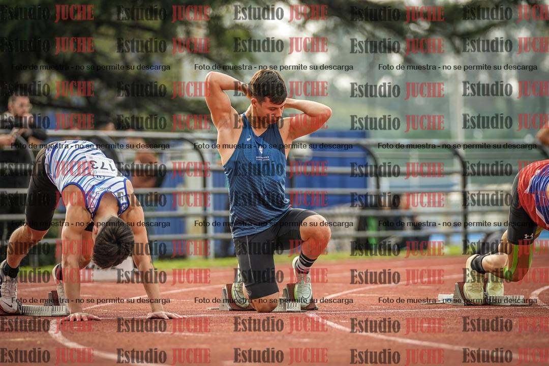 Fotos de los 100 m llanos de varones