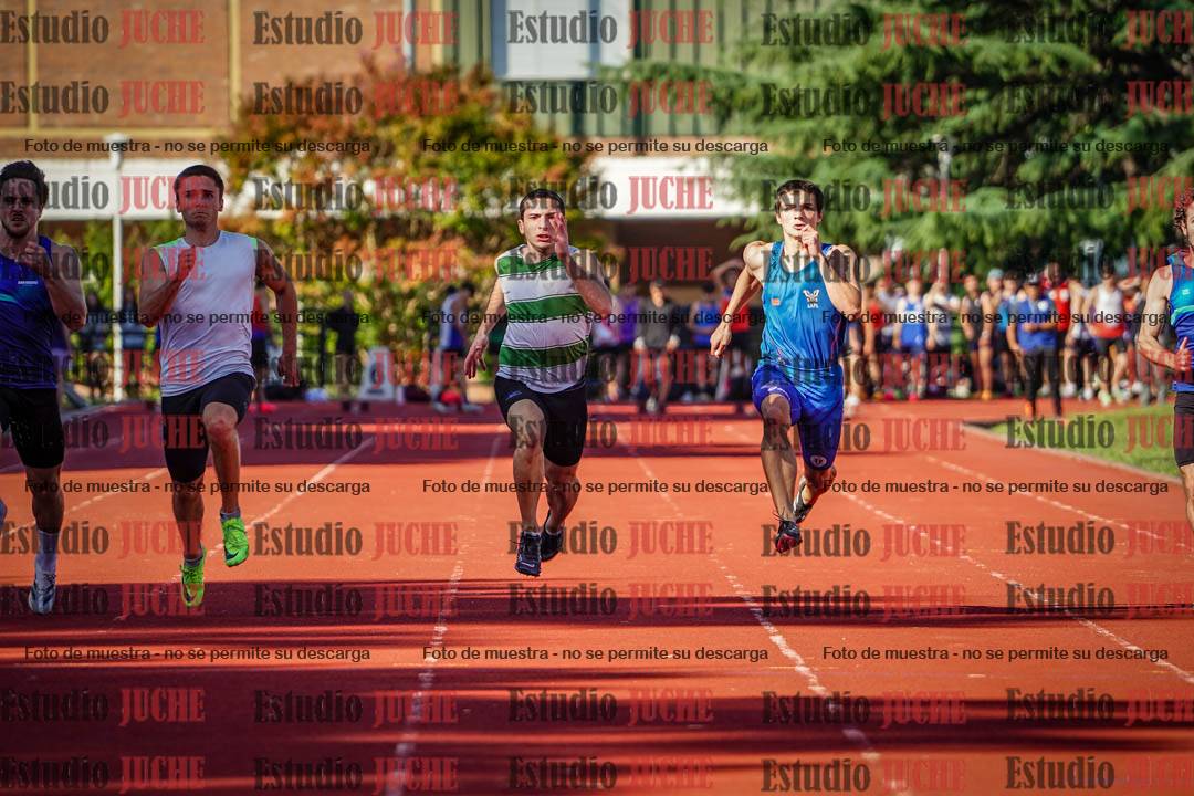 Fotos de los 100 m llanos de varones