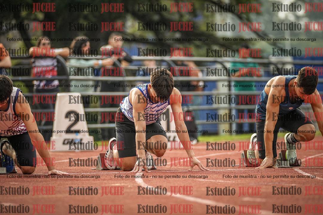 Fotos de los 100 m llanos de varones