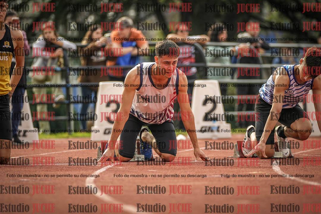 Fotos de los 100 m llanos de varones