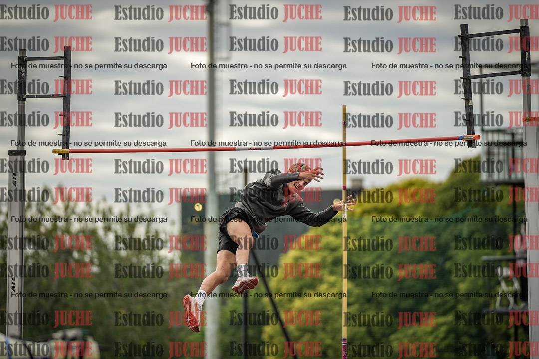 Fotos del salto con garrocha de mujeres y varones