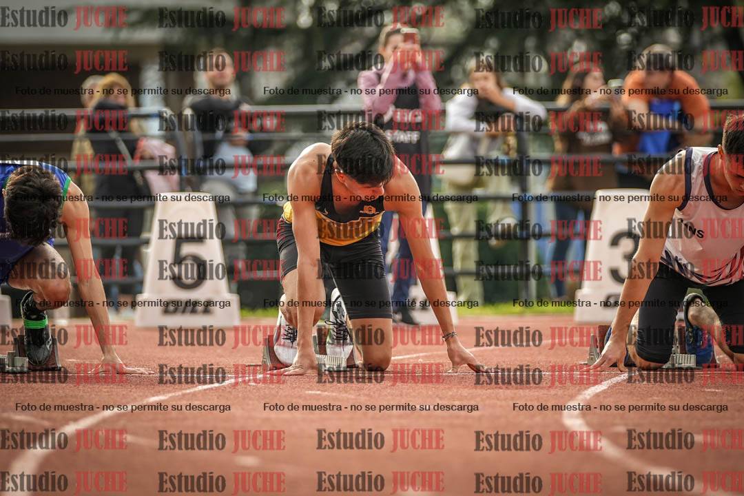 Fotos de los 100 m llanos de varones