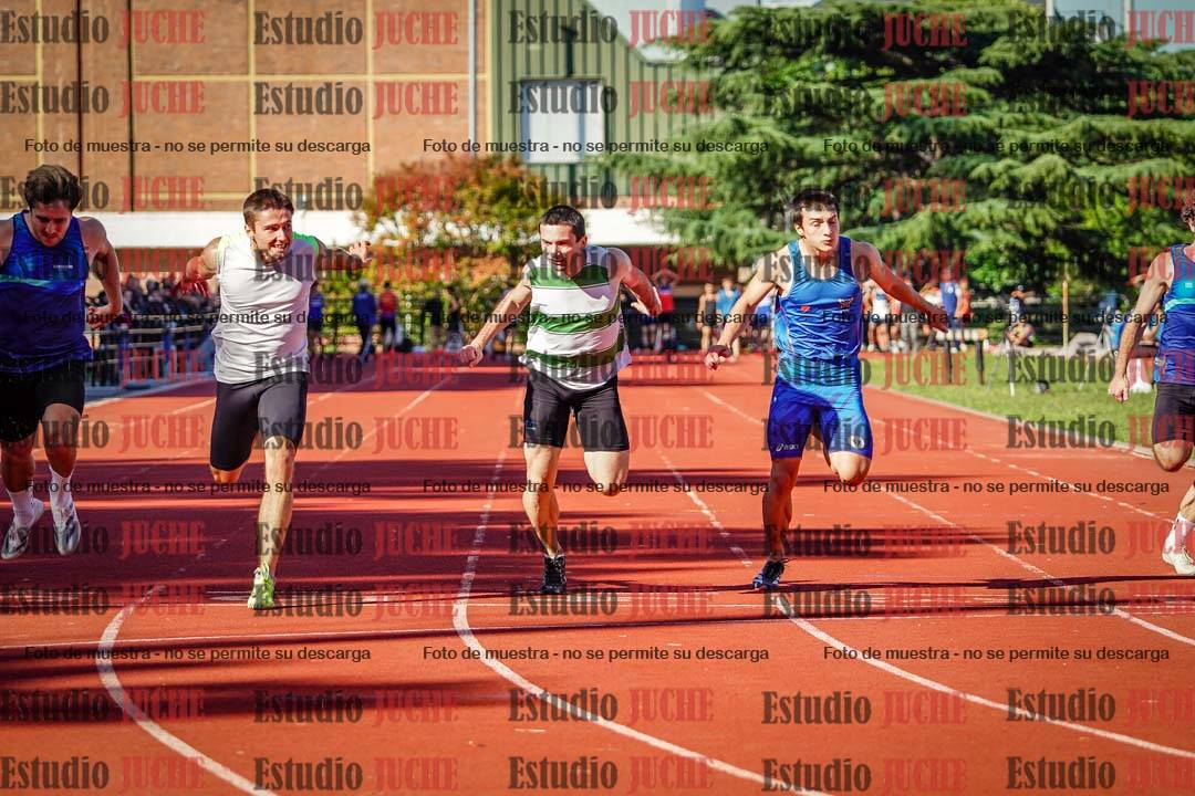 Fotos de los 100 m llanos de varones