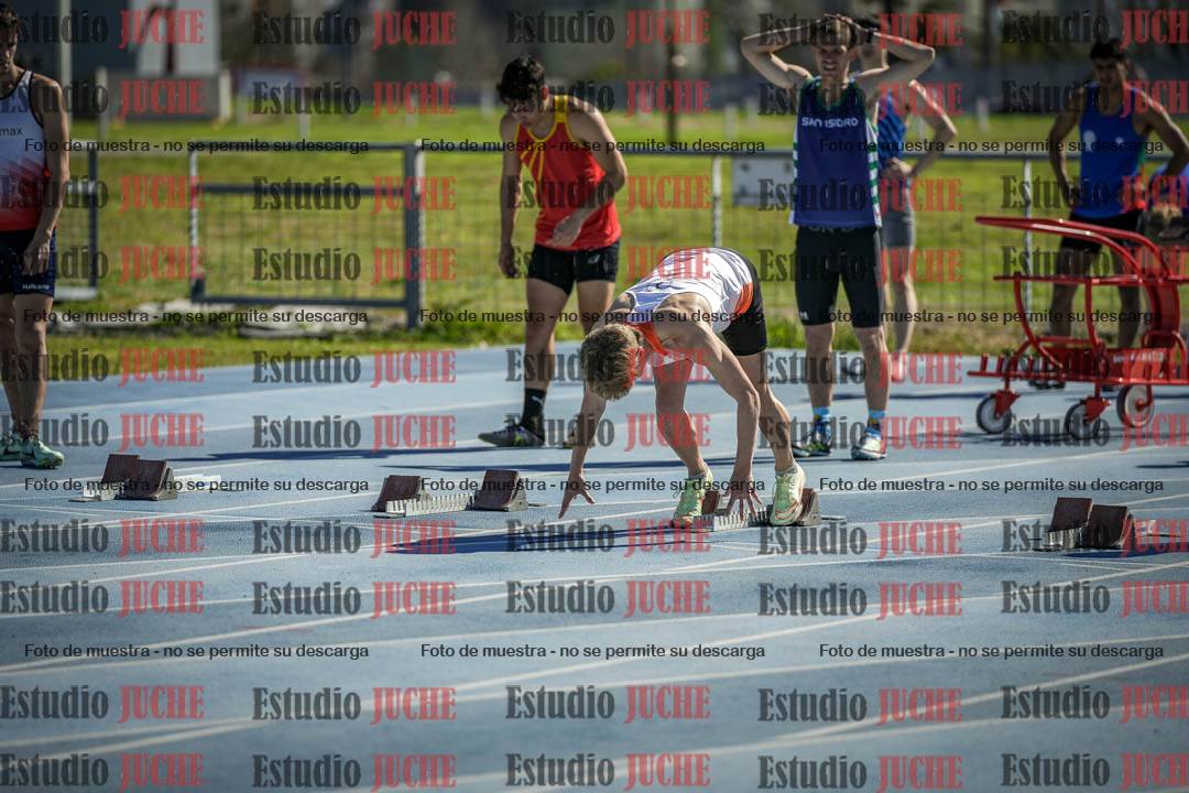 Fotos de los 100 m llanos de varones