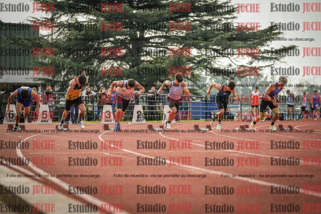 Fotos de los 100 m llanos de varones