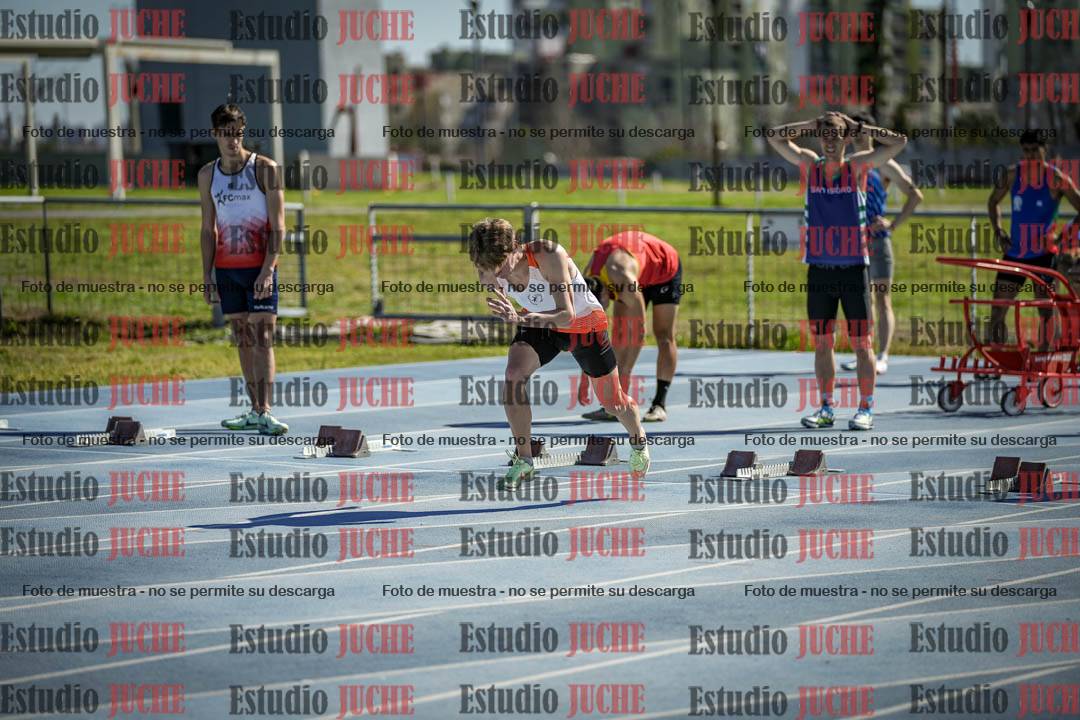 Fotos de los 100 m llanos de varones