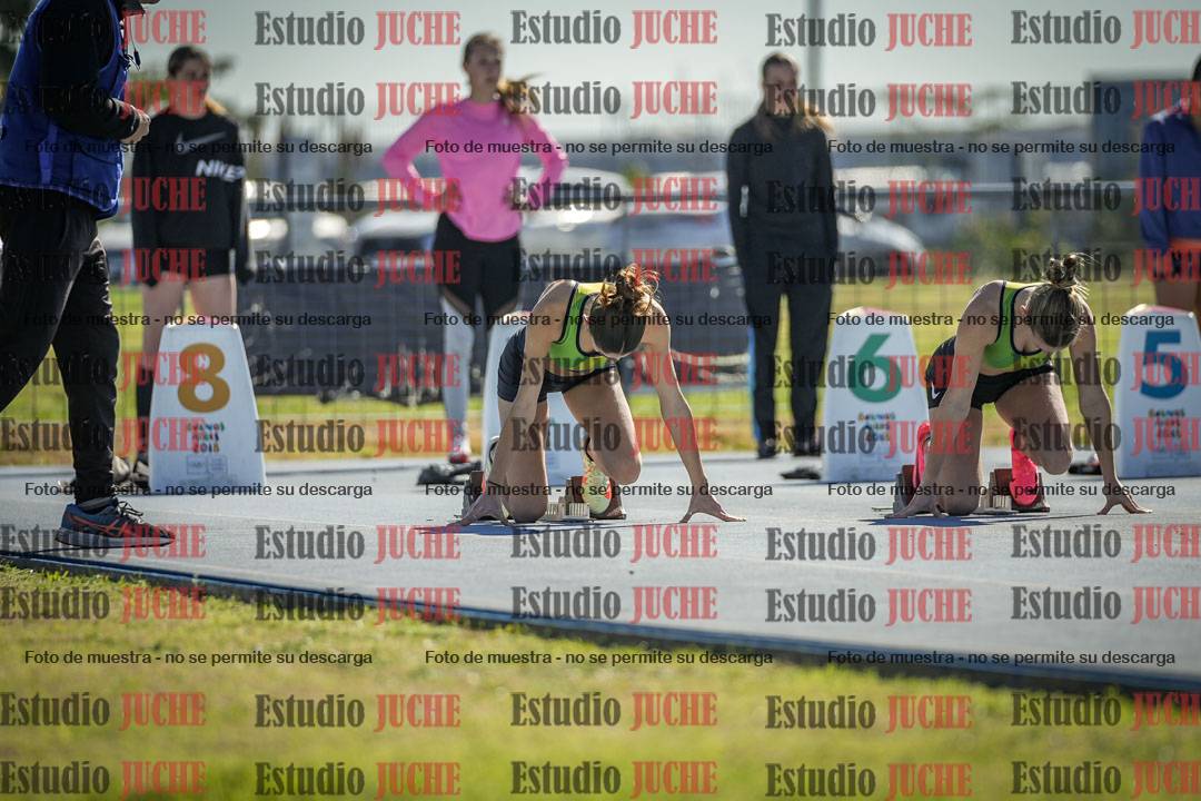 Fotos de los 100 m llanos de mujeres - FINAL