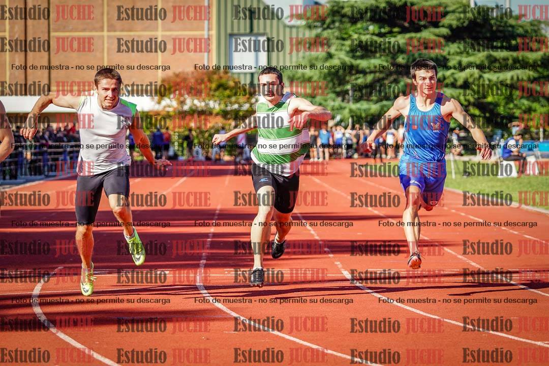 Fotos de los 100 m llanos de varones