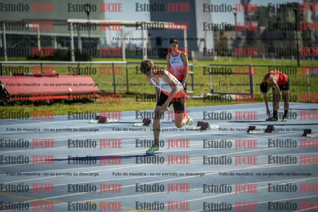 Fotos de los 100 m llanos de varones