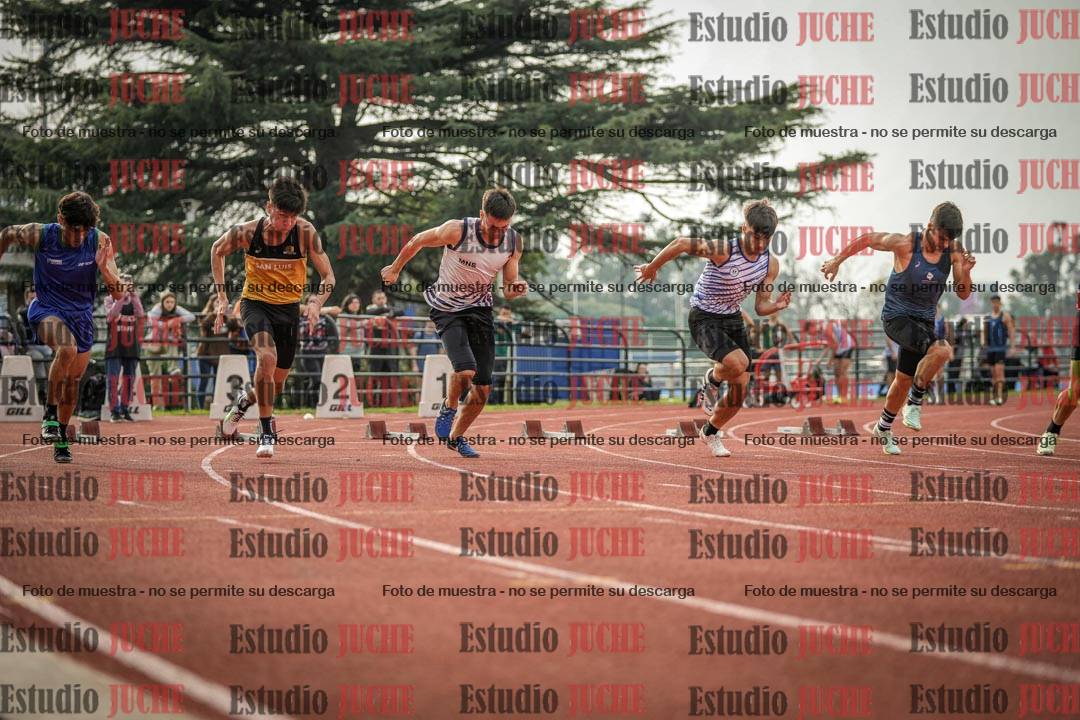 Fotos de los 100 m llanos de varones