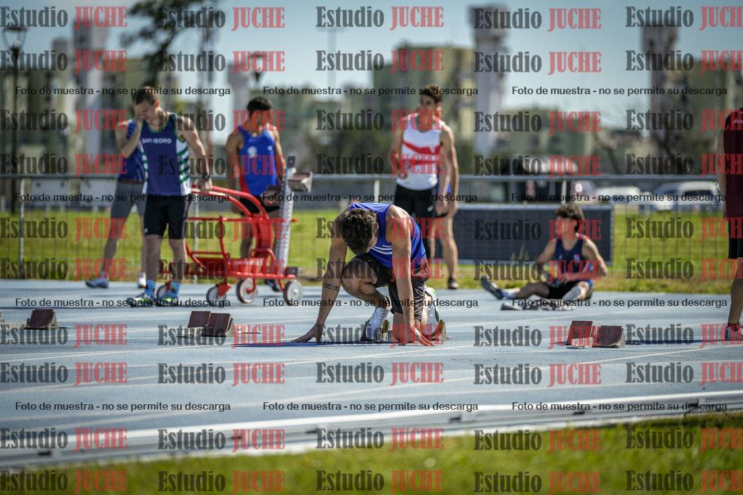Fotos de los 100 m llanos de varones