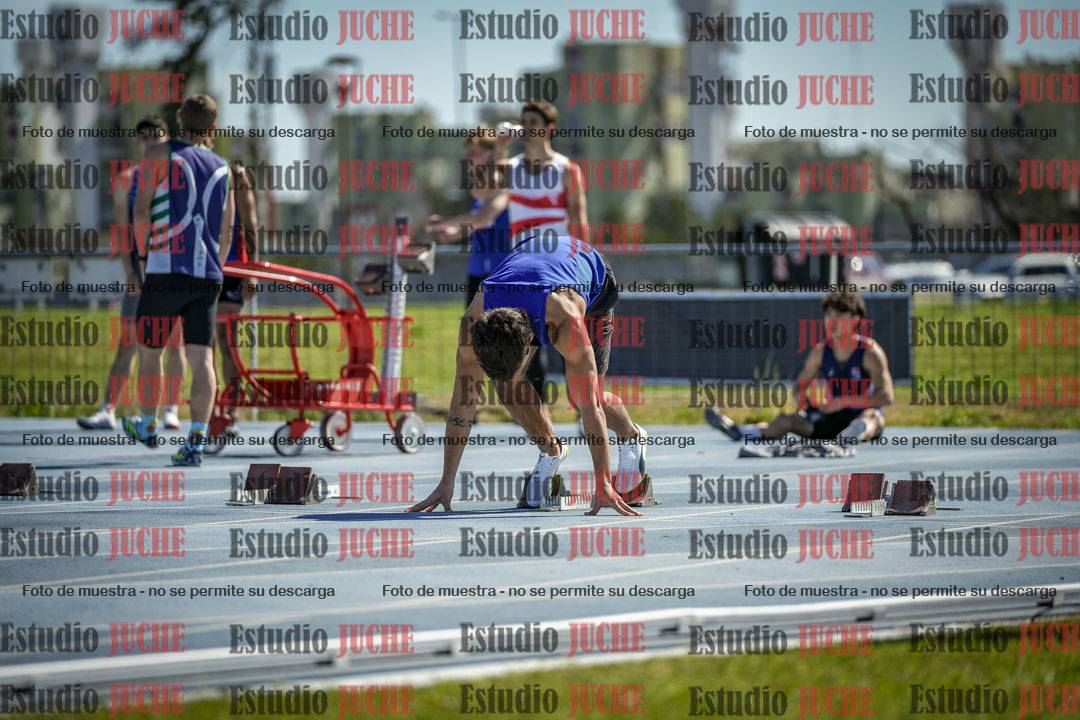 Fotos de los 100 m llanos de varones
